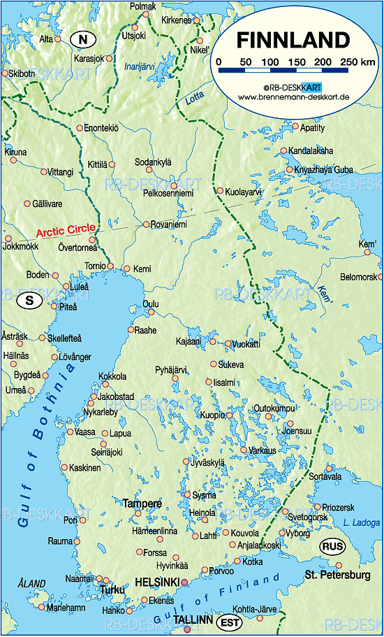 Finland Jyvaskyla Map